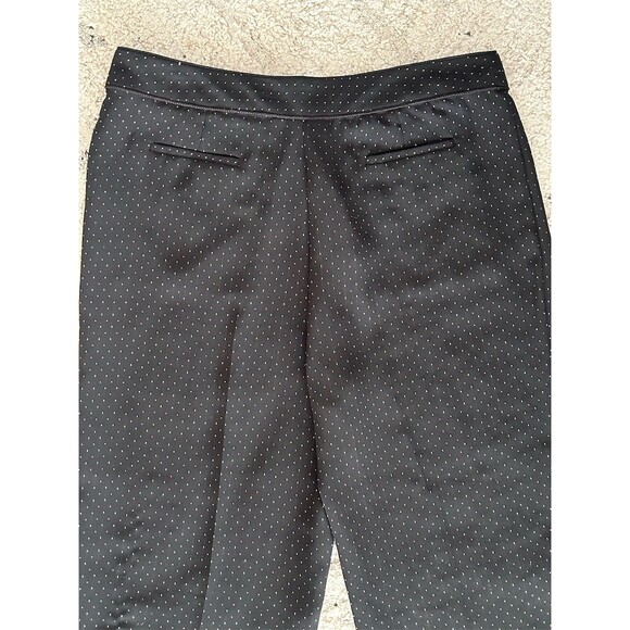 Sag Harbor Dress Pants Womens 14P Black Micro Dot Straight Leg Slacks - Picture 6 of 7